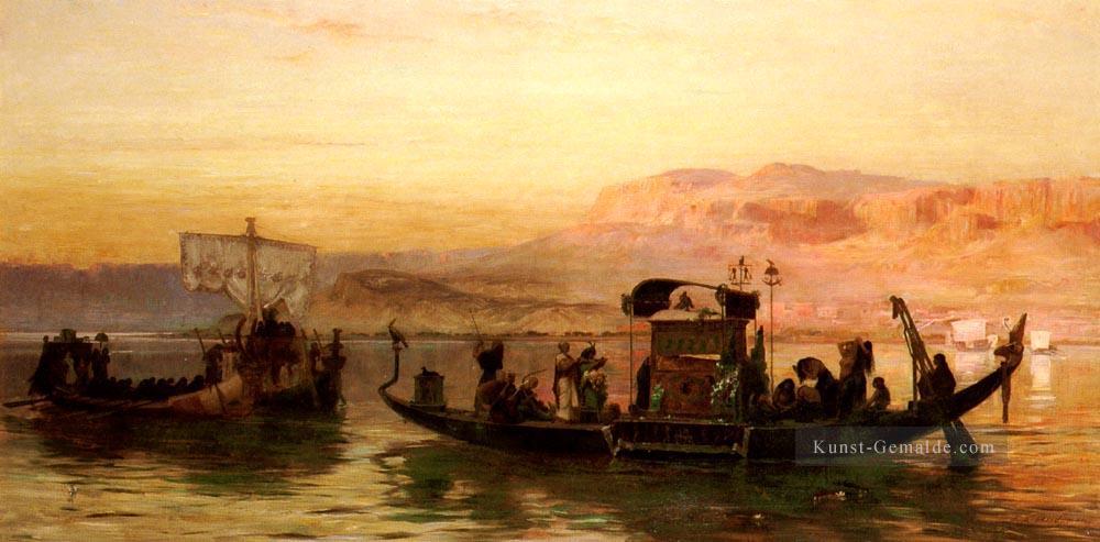 Cleopatras Barge Arabisch Frederick Arthur Bridgman Ölgemälde